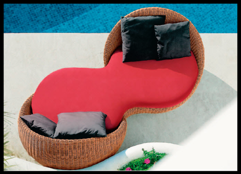Chaise, longue, relax, transat, en, résine, tressée, magasin, boutique, Marrakech, Casablanca, rabat, Agadir  